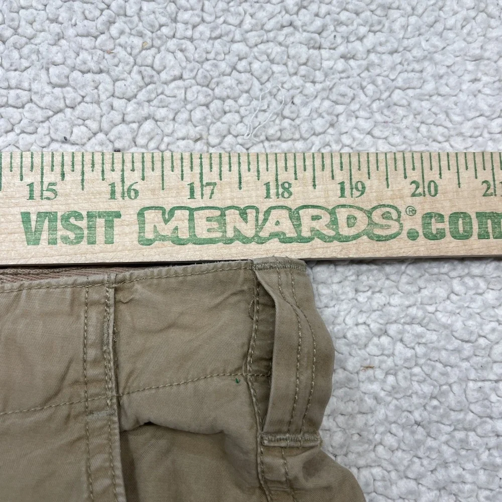 Unbranded Cargo Shorts Mens 36 Tan Khaki Cotton Multi Pocket Casual Outdoor
